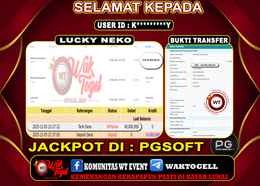 BUKTI PEMBAYARAN SLOT WAKTOGEL